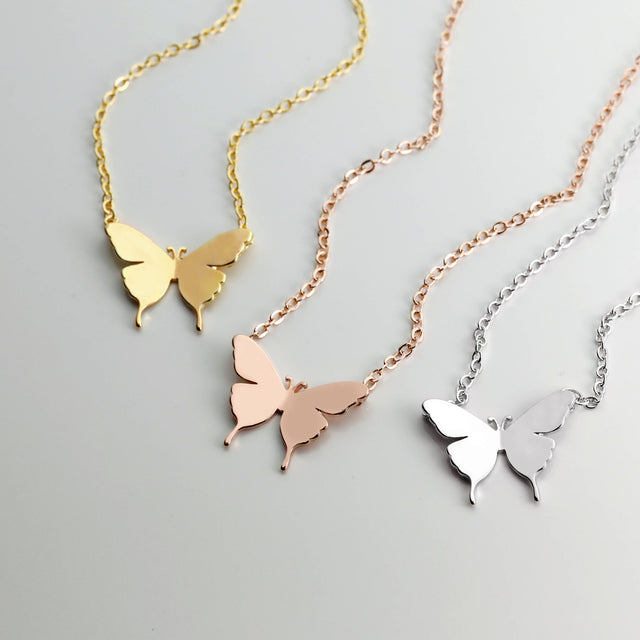 Butterfly Gold Necklace