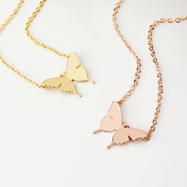 Butterfly Gold Necklace