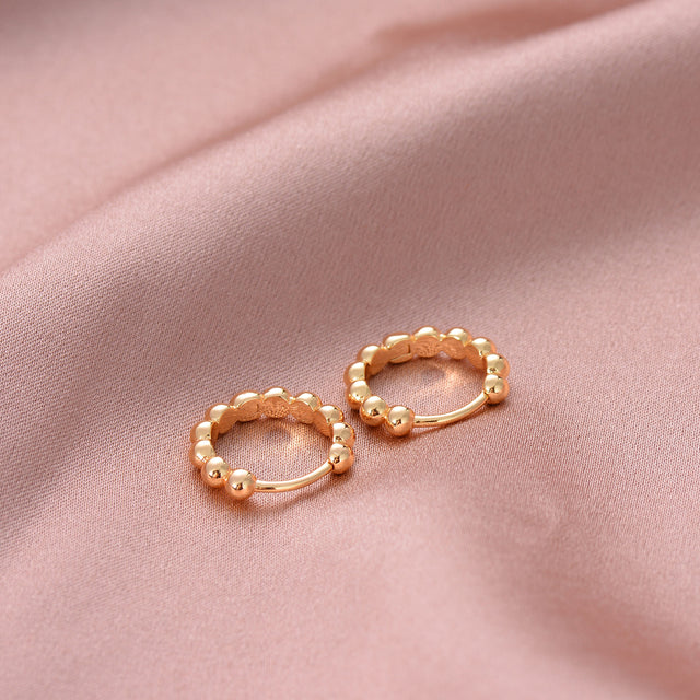 Gold Bead Earrings