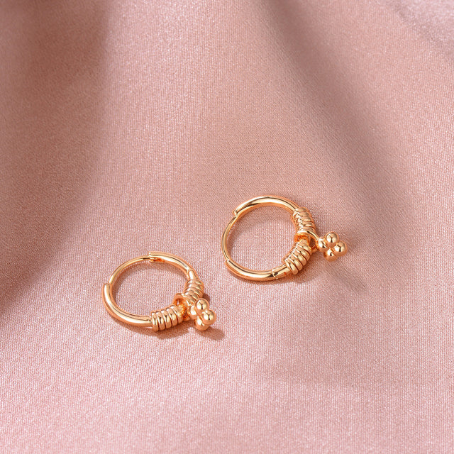 Gold Rattle Earrings