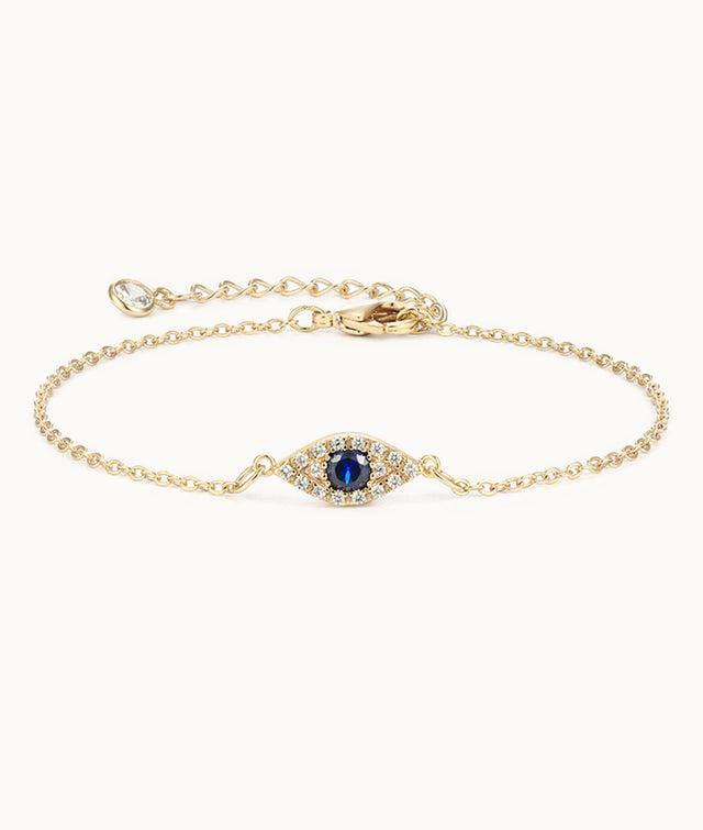 Pave Blue Eye Bracelet