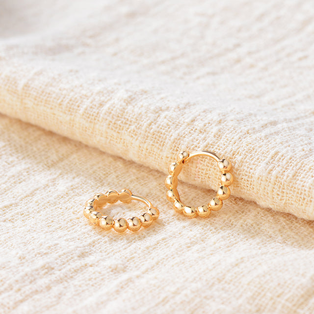 Gold Bead Earrings