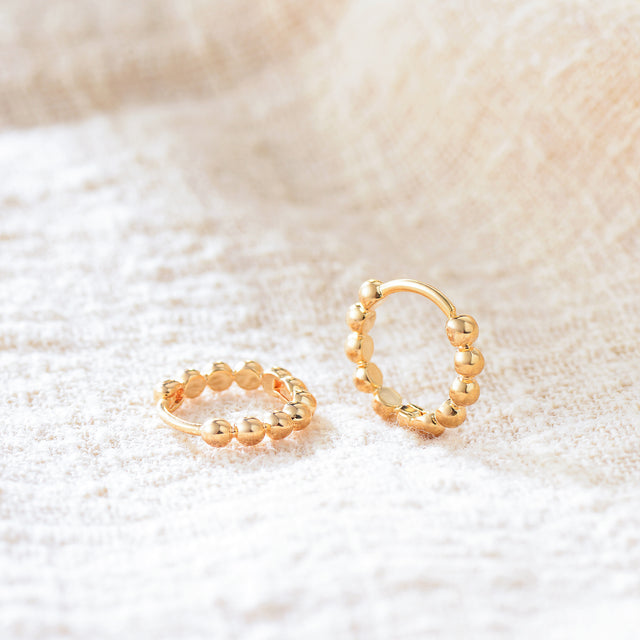 Gold Bead Earrings