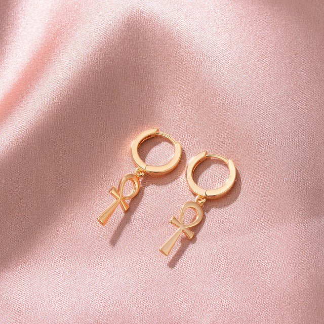 Balloon Cross Earrings