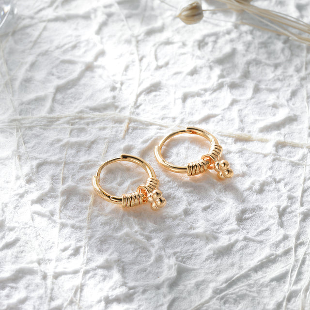 Gold Rattle Earrings