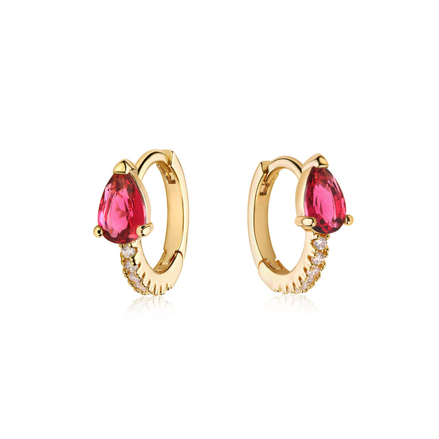 Color CZ Hoops