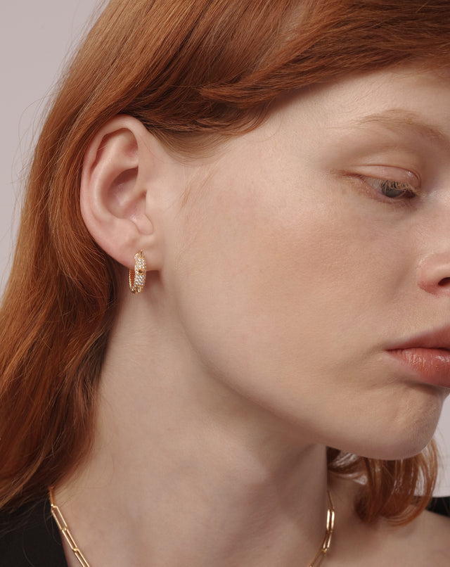 Dainty Spike Hoop Earring