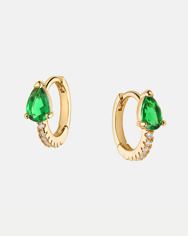 Color CZ Hoops