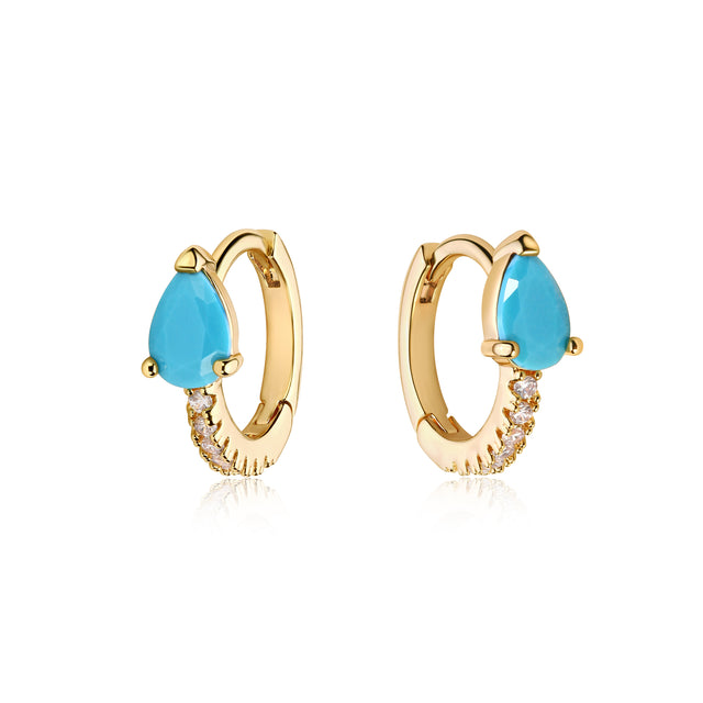 Color CZ Hoops