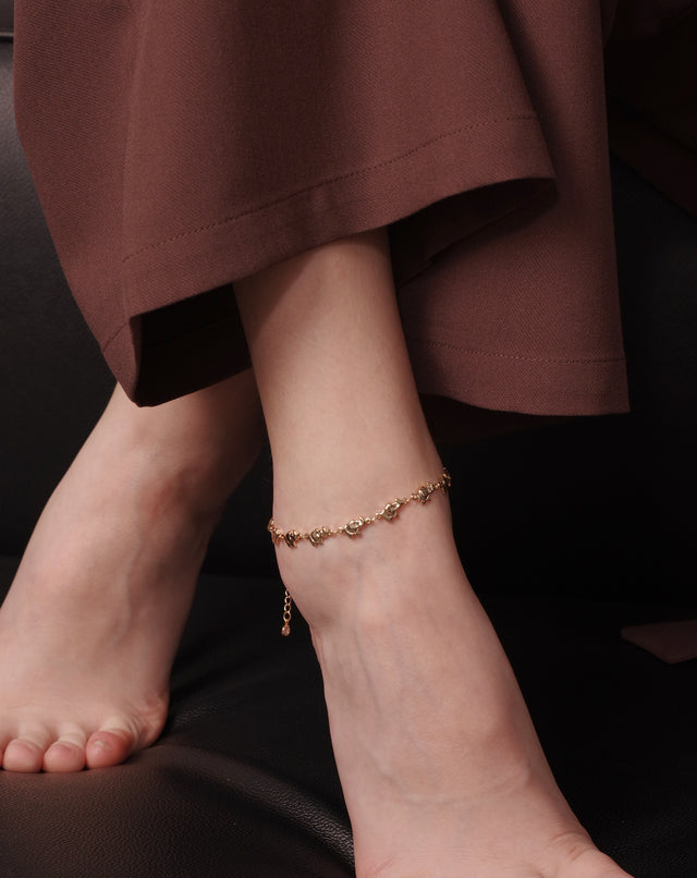 Golden Elephant Anklet