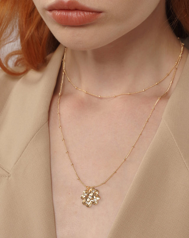 Golden Four-leaf Clover Necklace