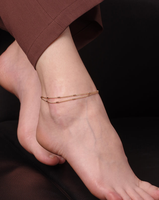 Layered Chain Anklet