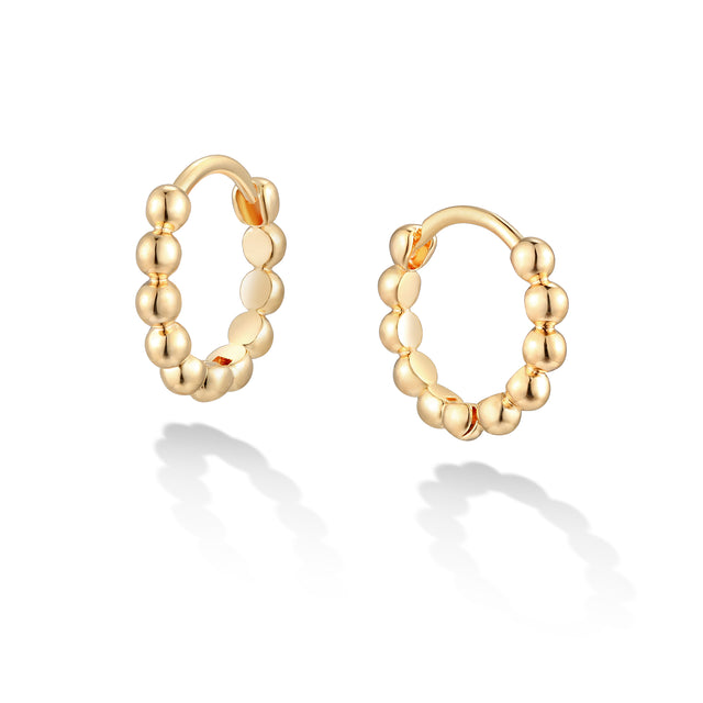 Gold Bead Earrings