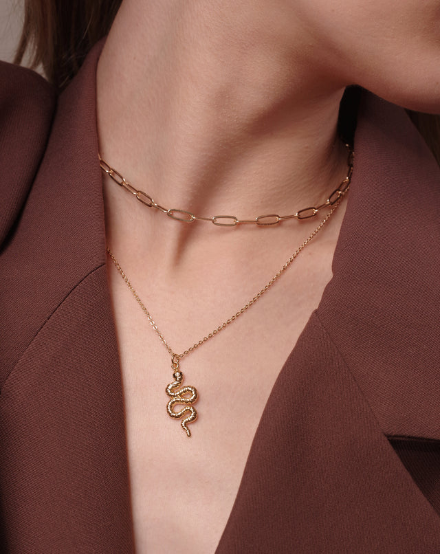 Golden Python Necklace