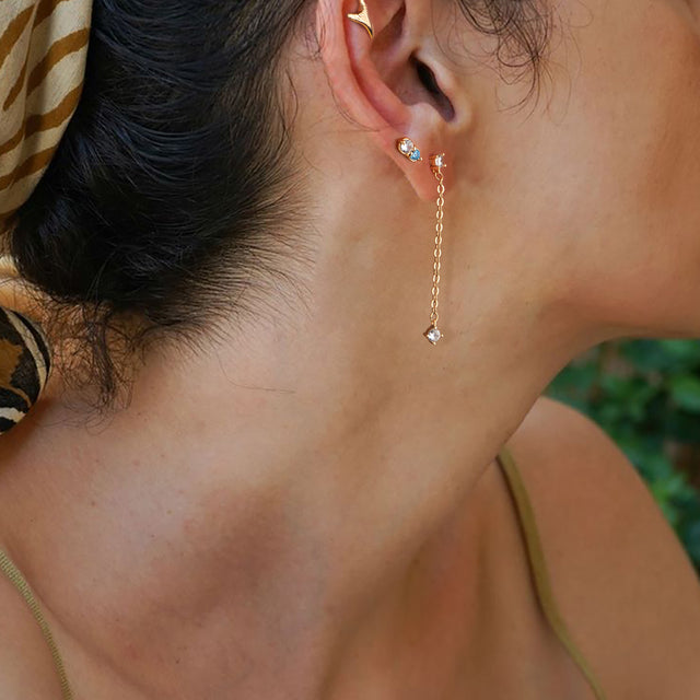 Thin Chain Studs