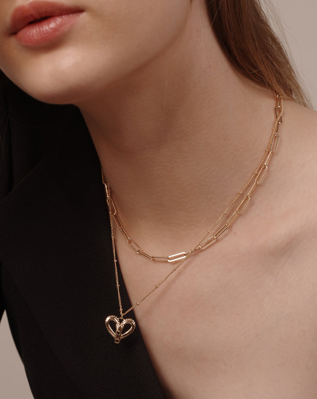 Zipper Heart Necklace