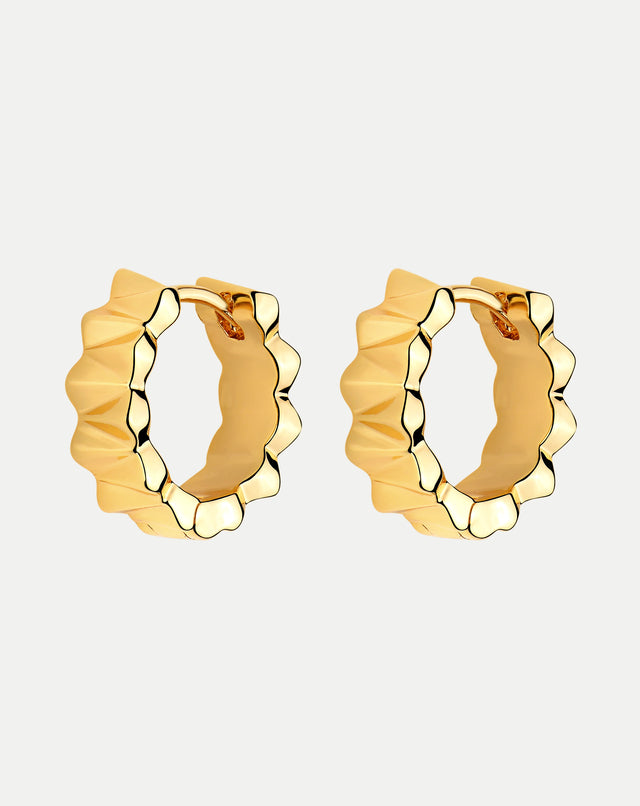 Golden Triangle Face Earrings