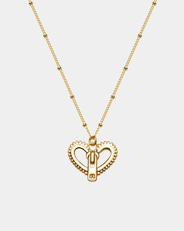 Zipper Heart Necklace