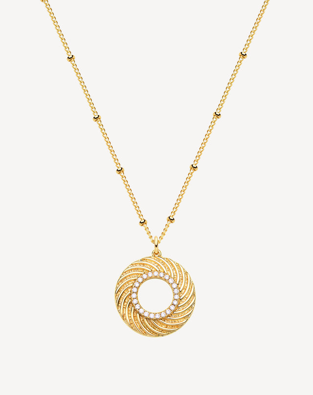 Gold Cookie Necklace