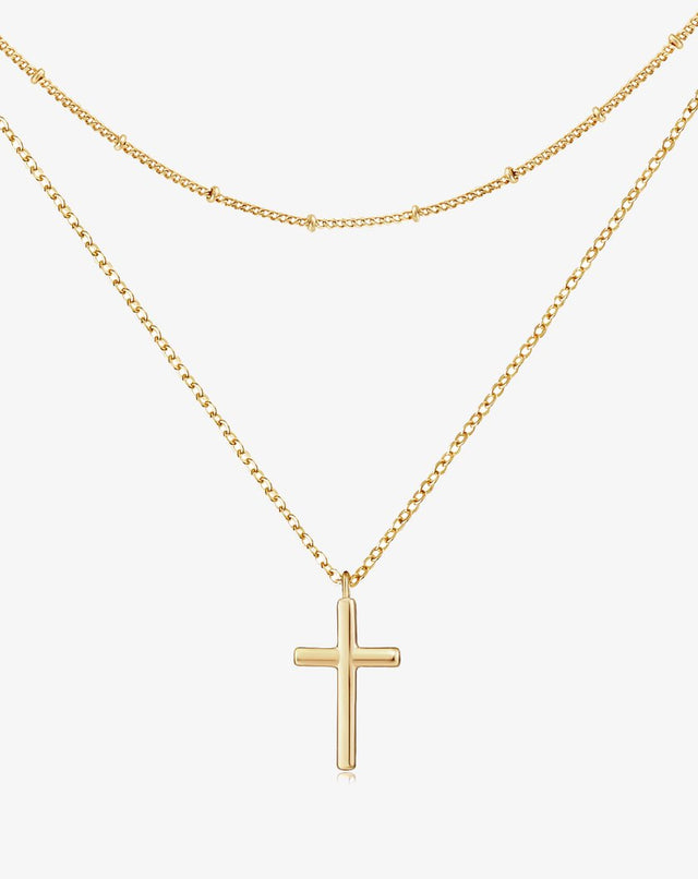 Layered Cross Pendant