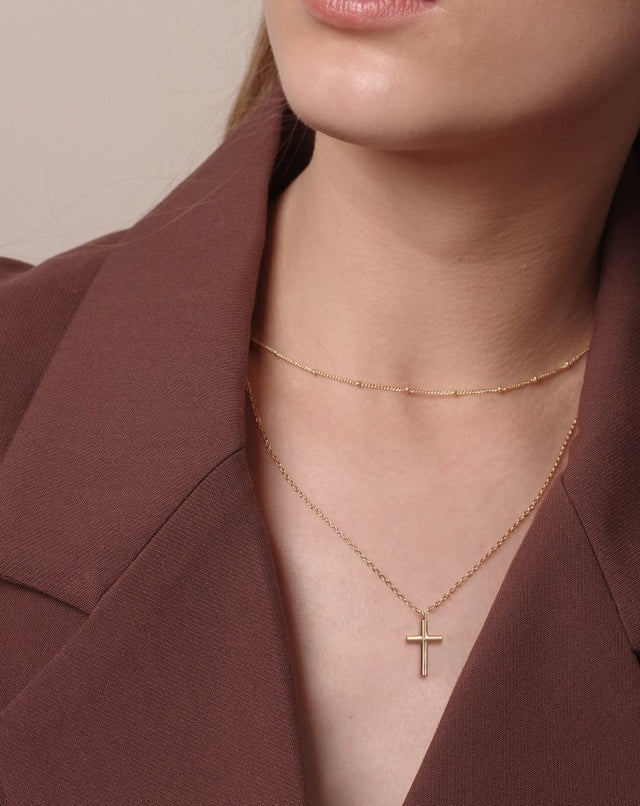 Layered Cross Pendant