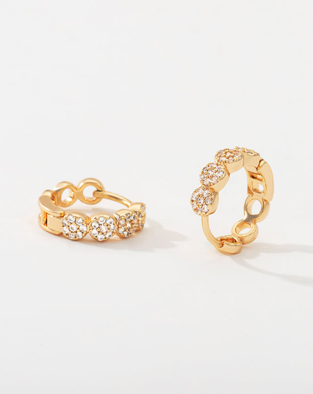 Pave CZ Hoops