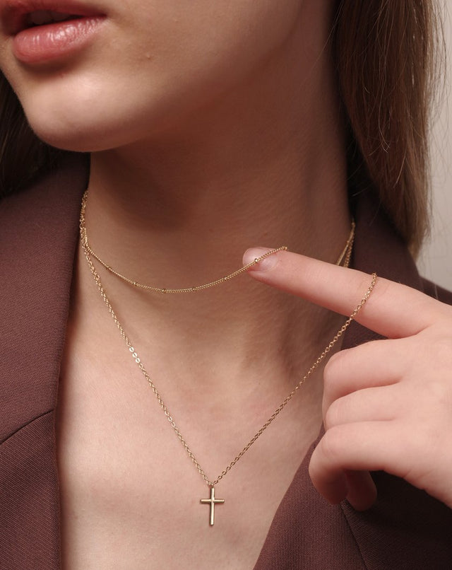 Layered Cross Pendant