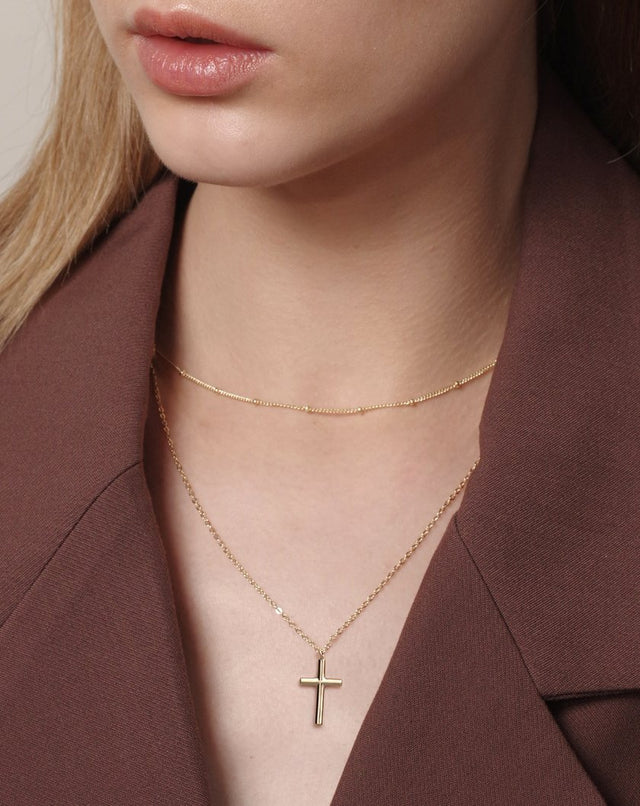 Layered Cross Pendant