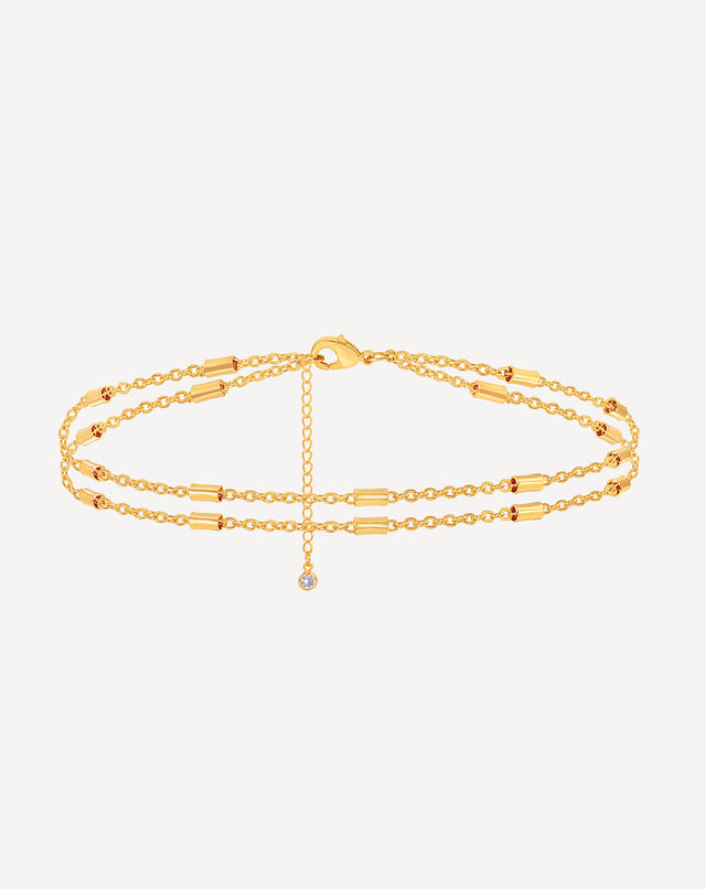 Layered Chain Anklet