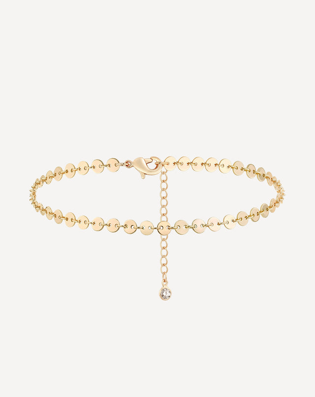 Gold Circle Anklet