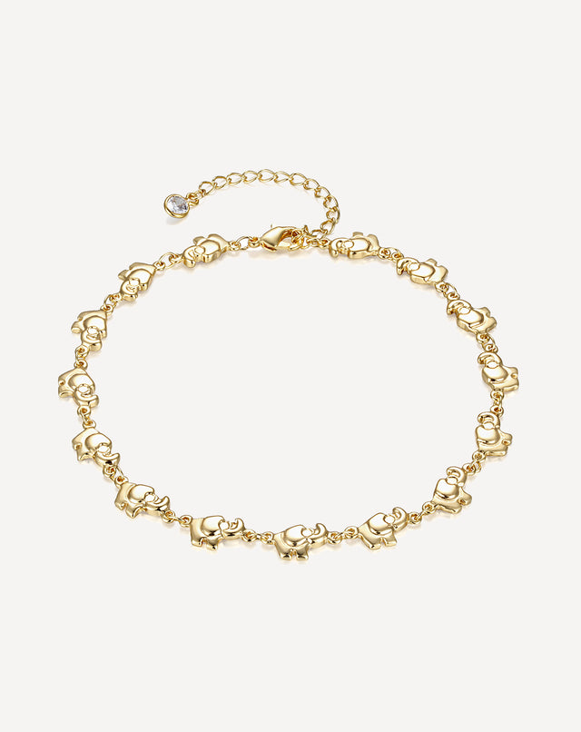 Golden Elephant Anklet