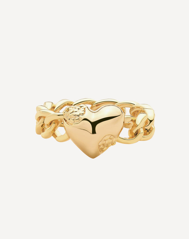 Heart Chain Ring